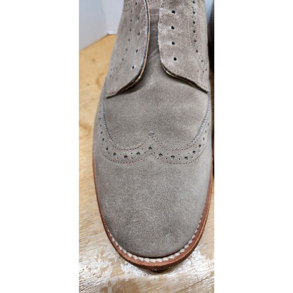RARE! RETIRED Trickers Whitman Lt Brown Suede Brogue Shoes US 11.5 UK 11 main image 10